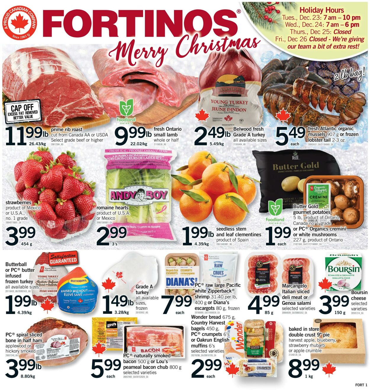 Flyer Fortinos 18.12.2025 - 24.12.2025