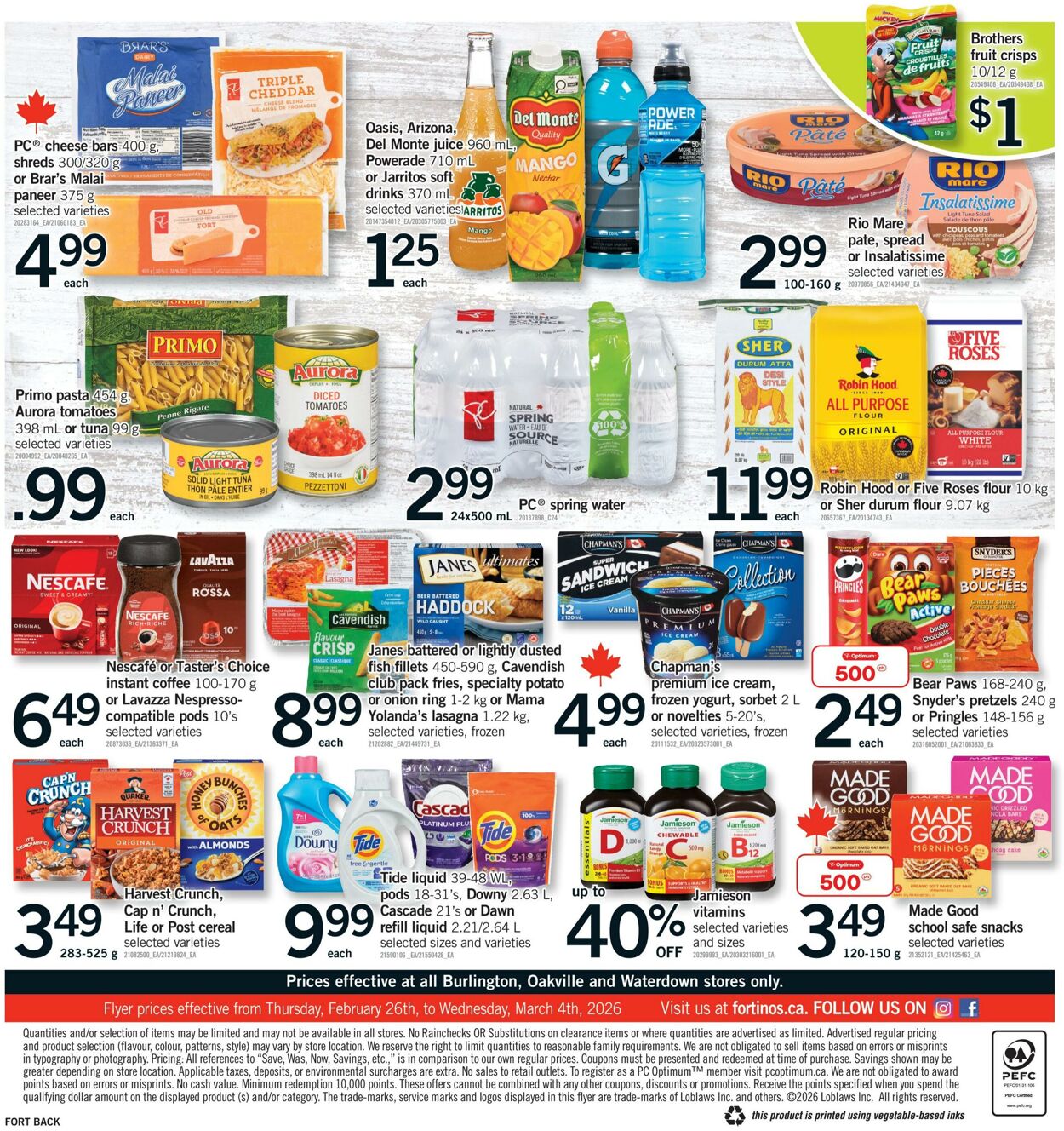 Flyer Fortinos 26.02.2026 - 04.03.2026