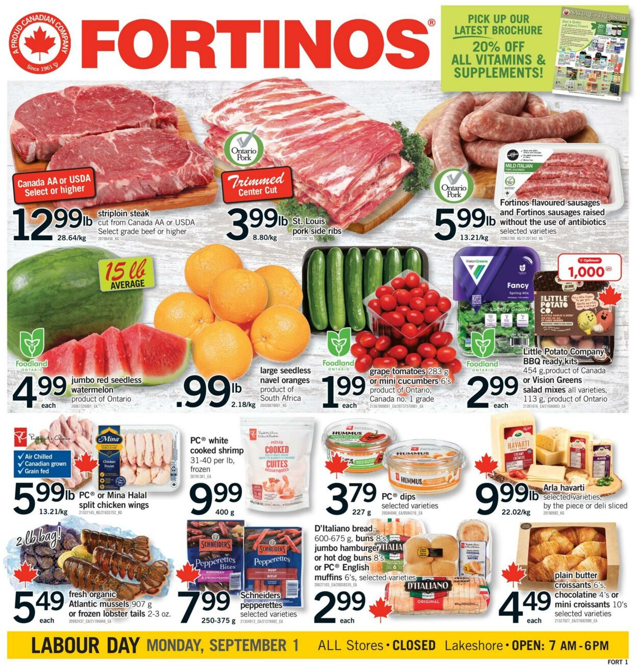 Flyer Fortinos 28.08.2025 - 03.09.2025