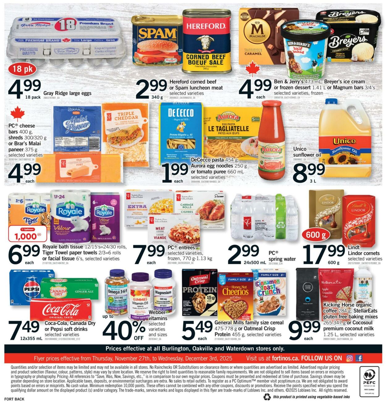 Flyer Fortinos 27.11.2025 - 03.12.2025