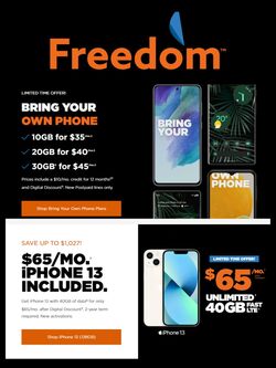 Flyer Freedom Mobile 25.07.2022 - 03.08.2022
