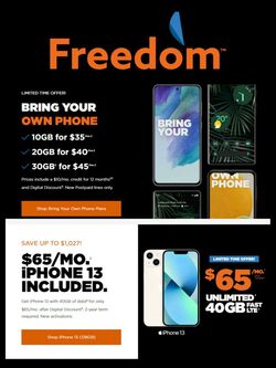 Flyer Freedom Mobile 21.06.2023 - 18.07.2023