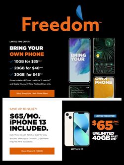 Flyer Freedom Mobile 15.03.2023 - 28.03.2023