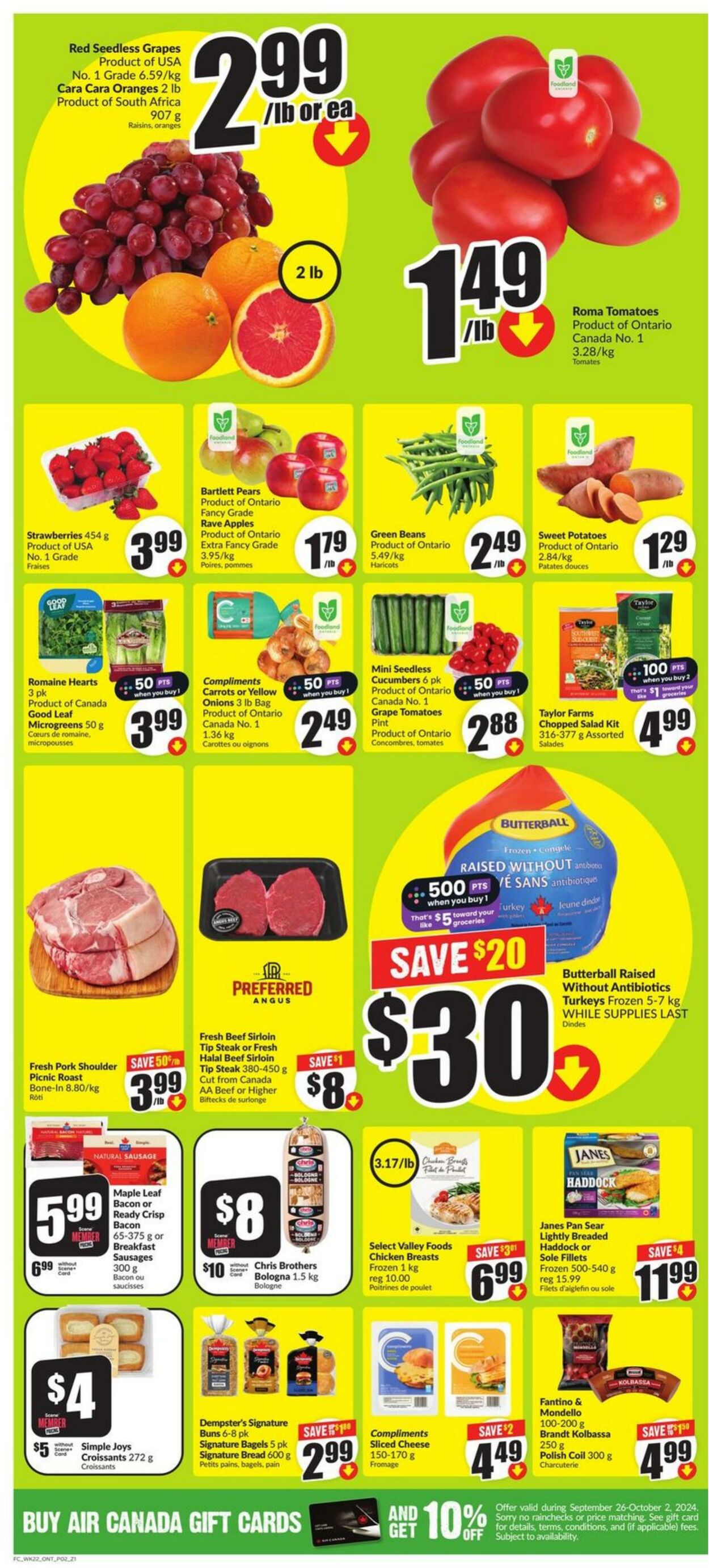 Flyer FreshCo 26.09.2024 - 02.10.2024