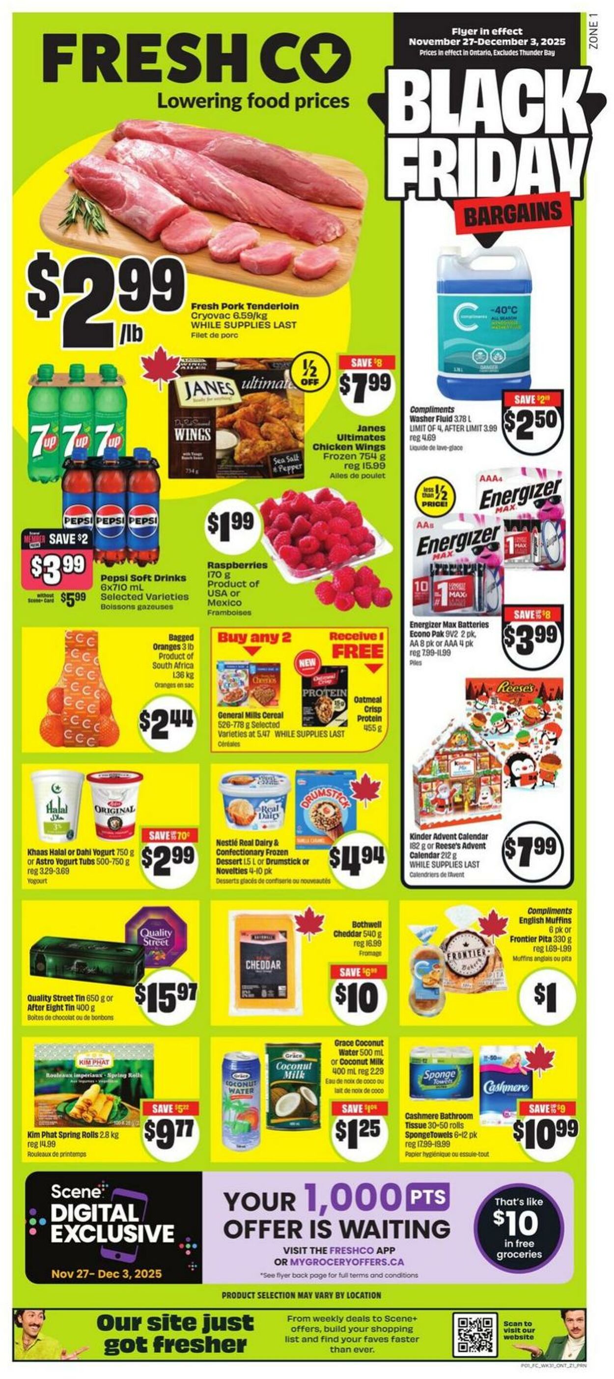 Flyer FreshCo 27.11.2025 - 03.12.2025