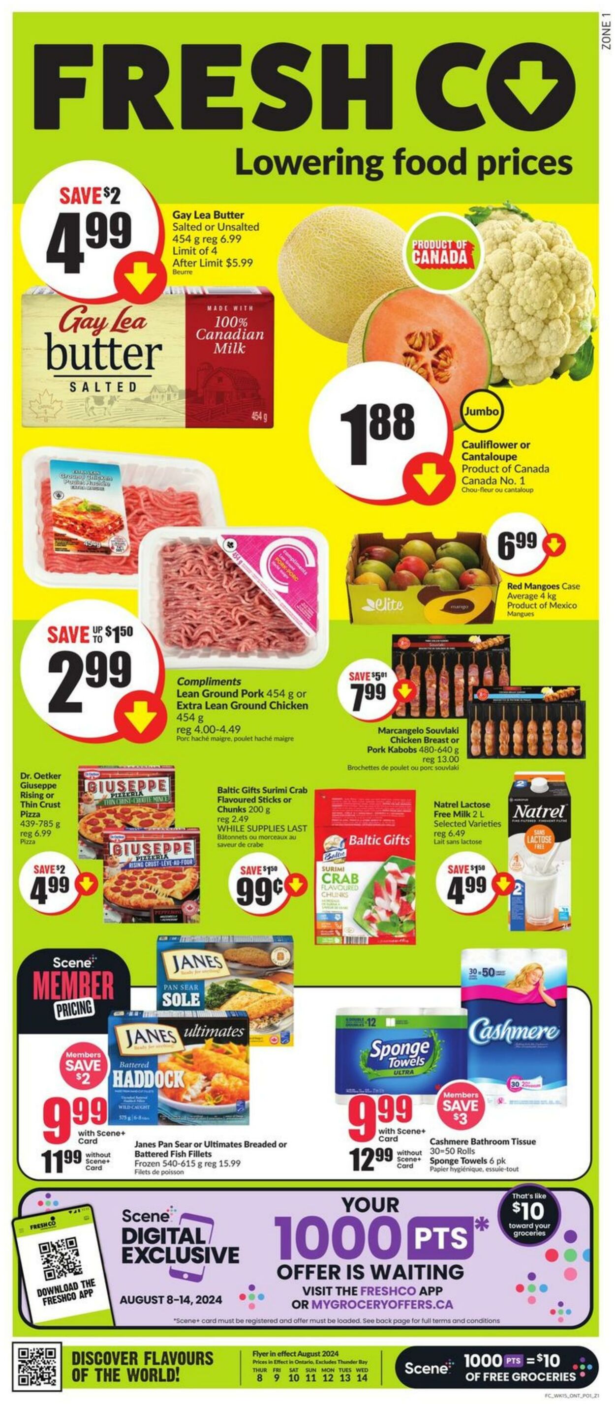 Flyer FreshCo 08.08.2024 - 14.08.2024