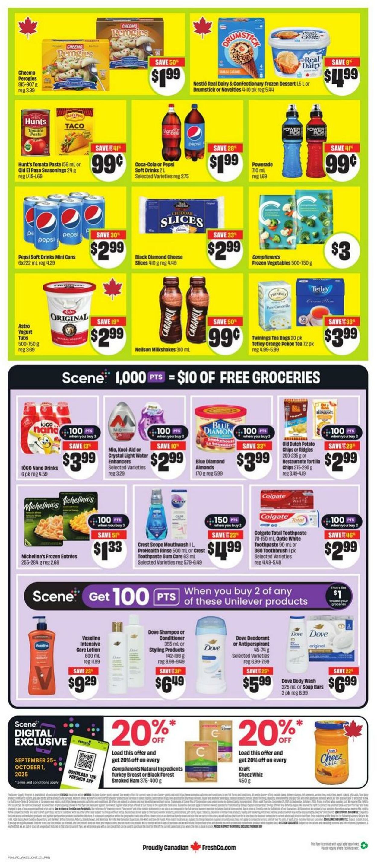 Flyer FreshCo 25.09.2025 - 01.10.2025