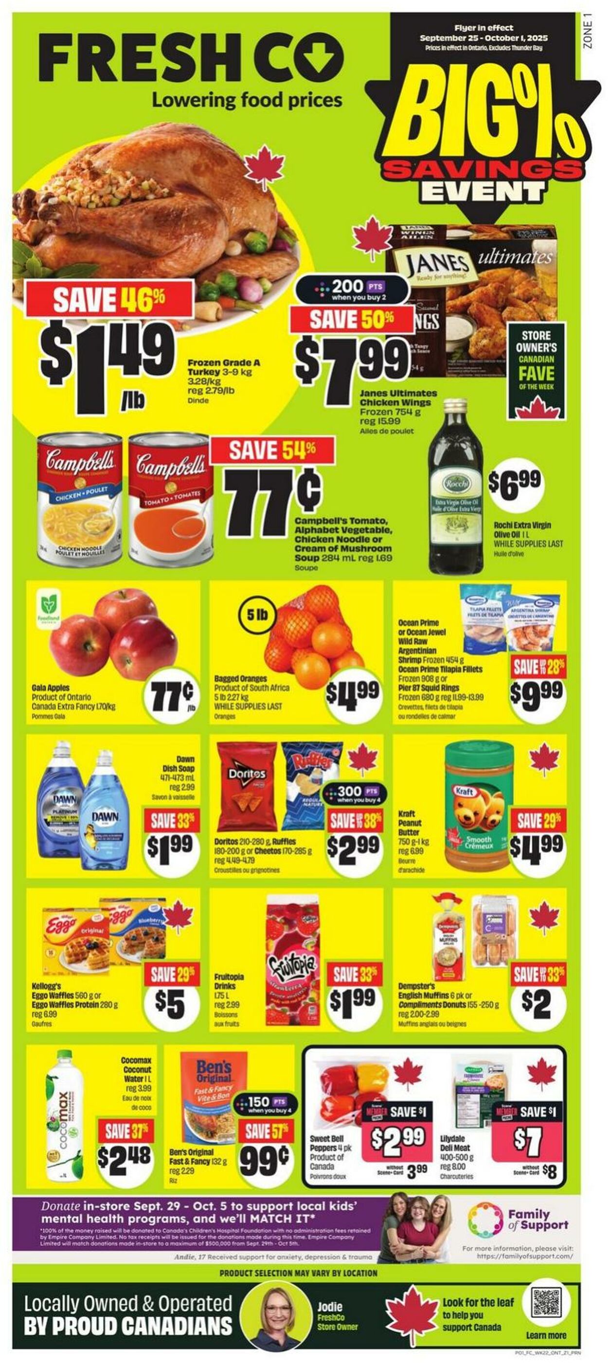 Flyer FreshCo 25.09.2025 - 01.10.2025