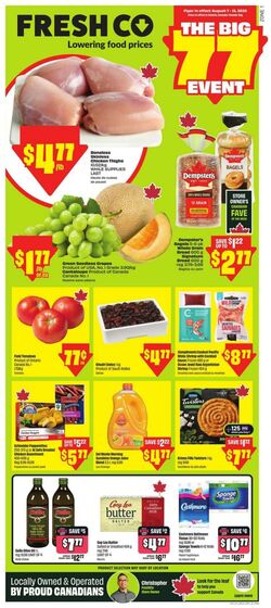Flyer FreshCo 07.08.2025 - 13.08.2025