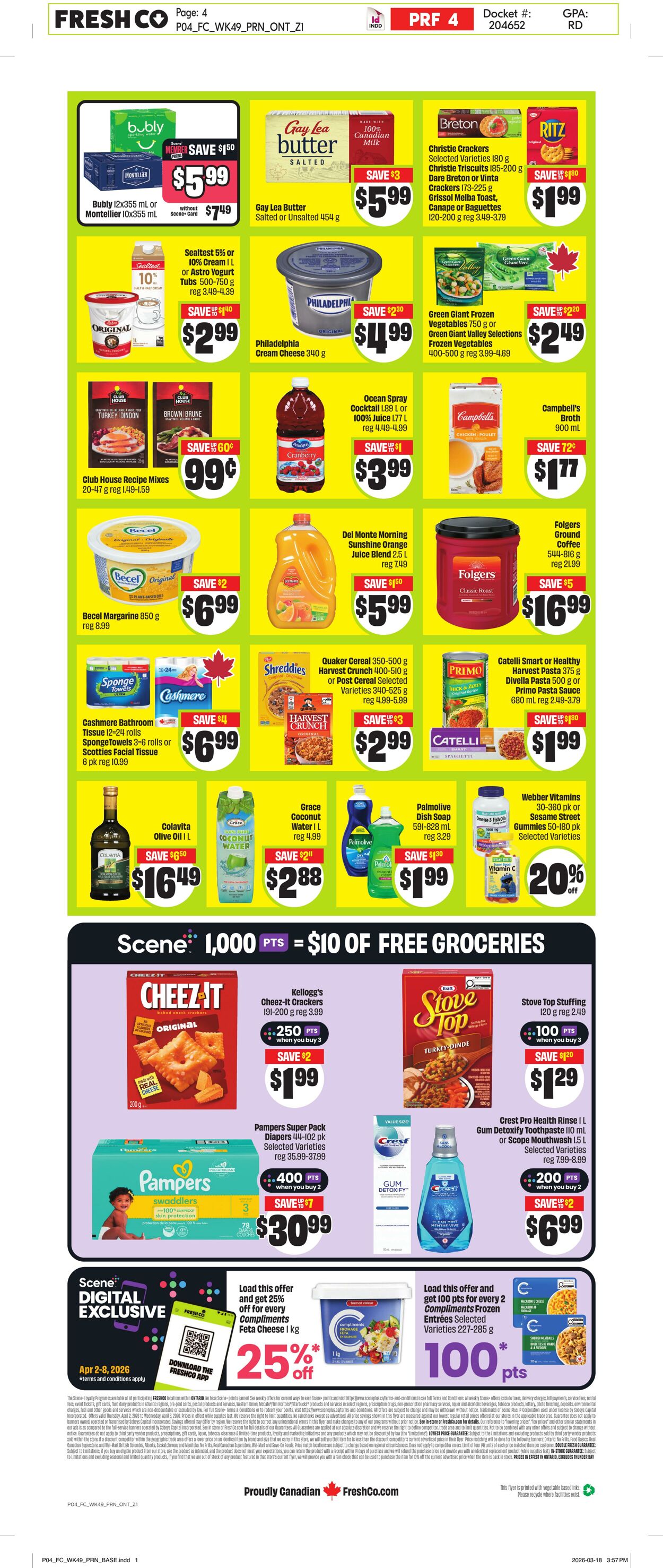 Flyer FreshCo 02.04.2026 - 08.04.2026