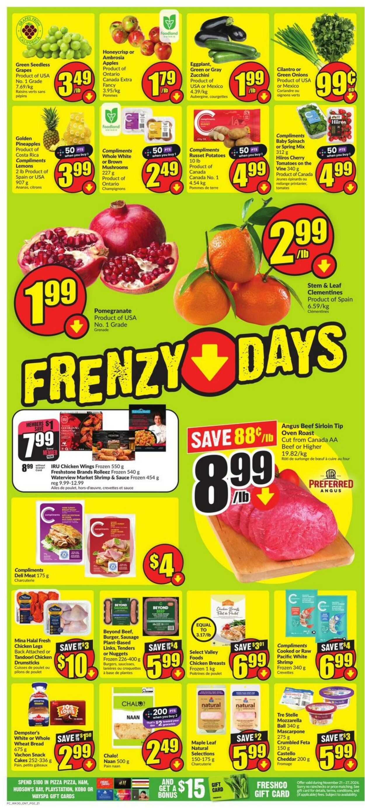 Flyer FreshCo 21.11.2024 - 27.11.2024