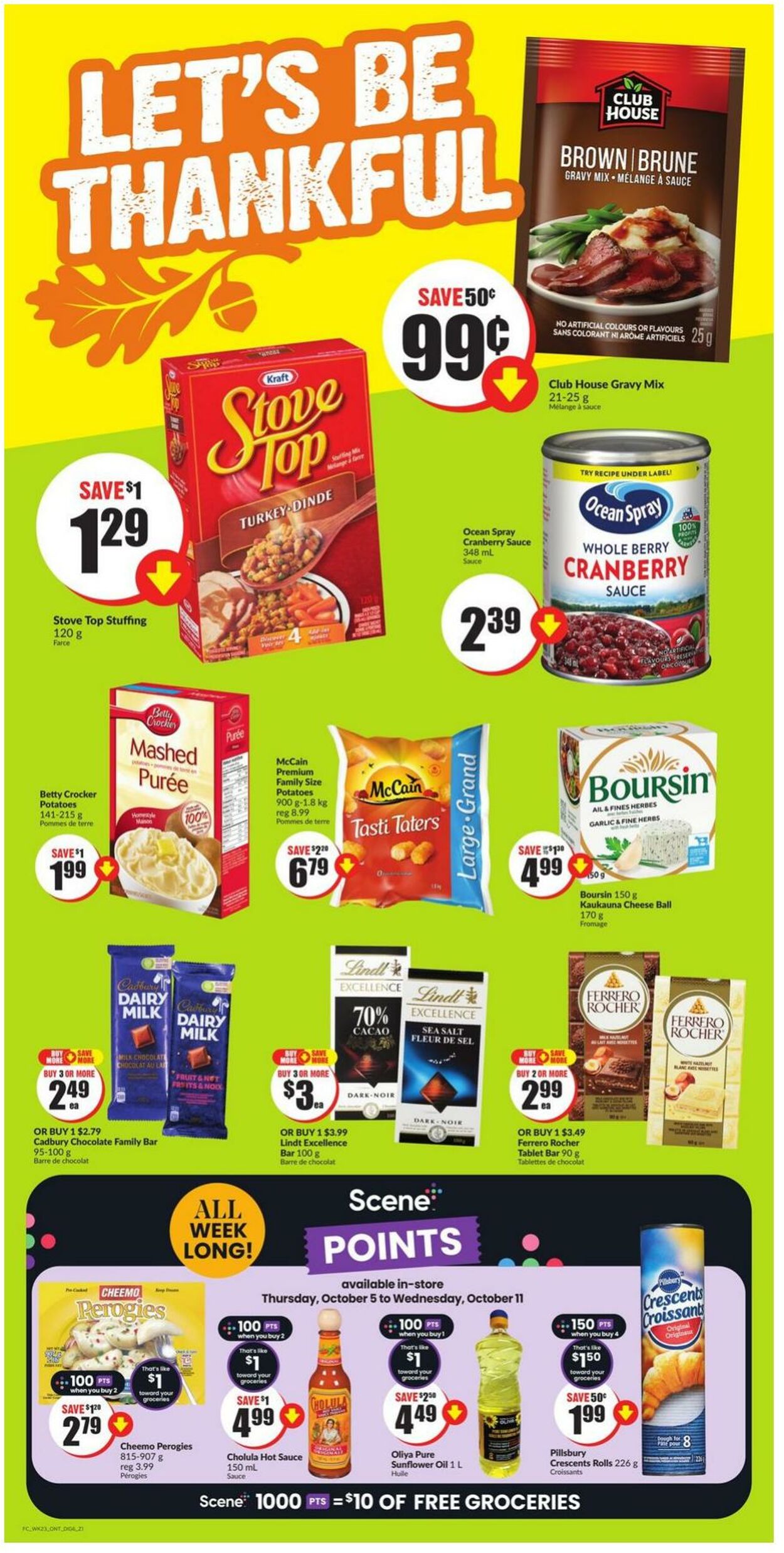 Freshco Promotional Flyer - Thanksgiving Day - Valid From 05.10 To 11. 