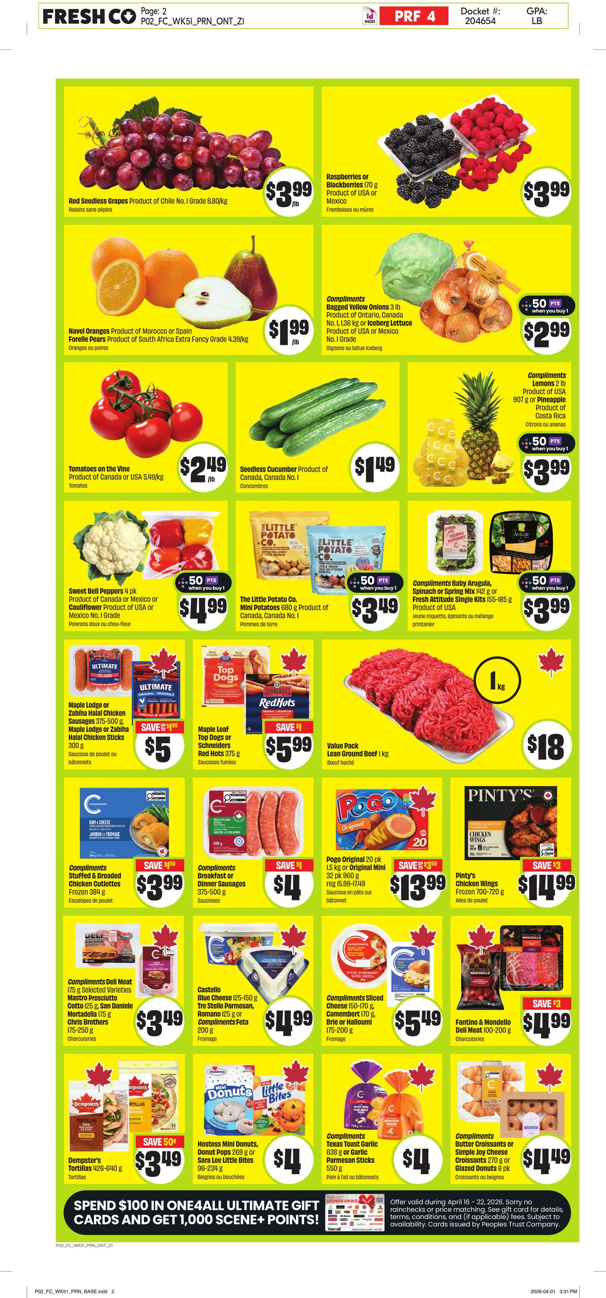 Flyer FreshCo 16.04.2026 - 22.04.2026