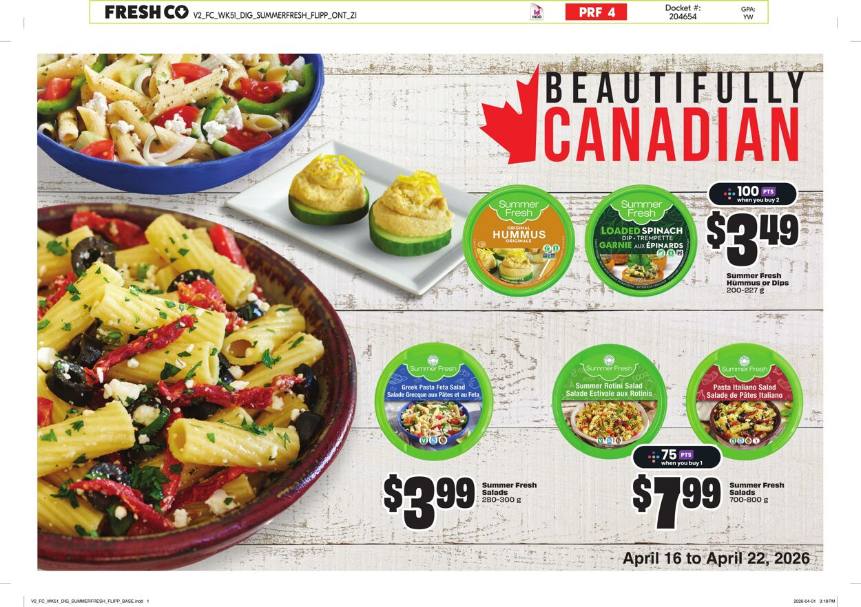 Flyer FreshCo 16.04.2026 - 22.04.2026
