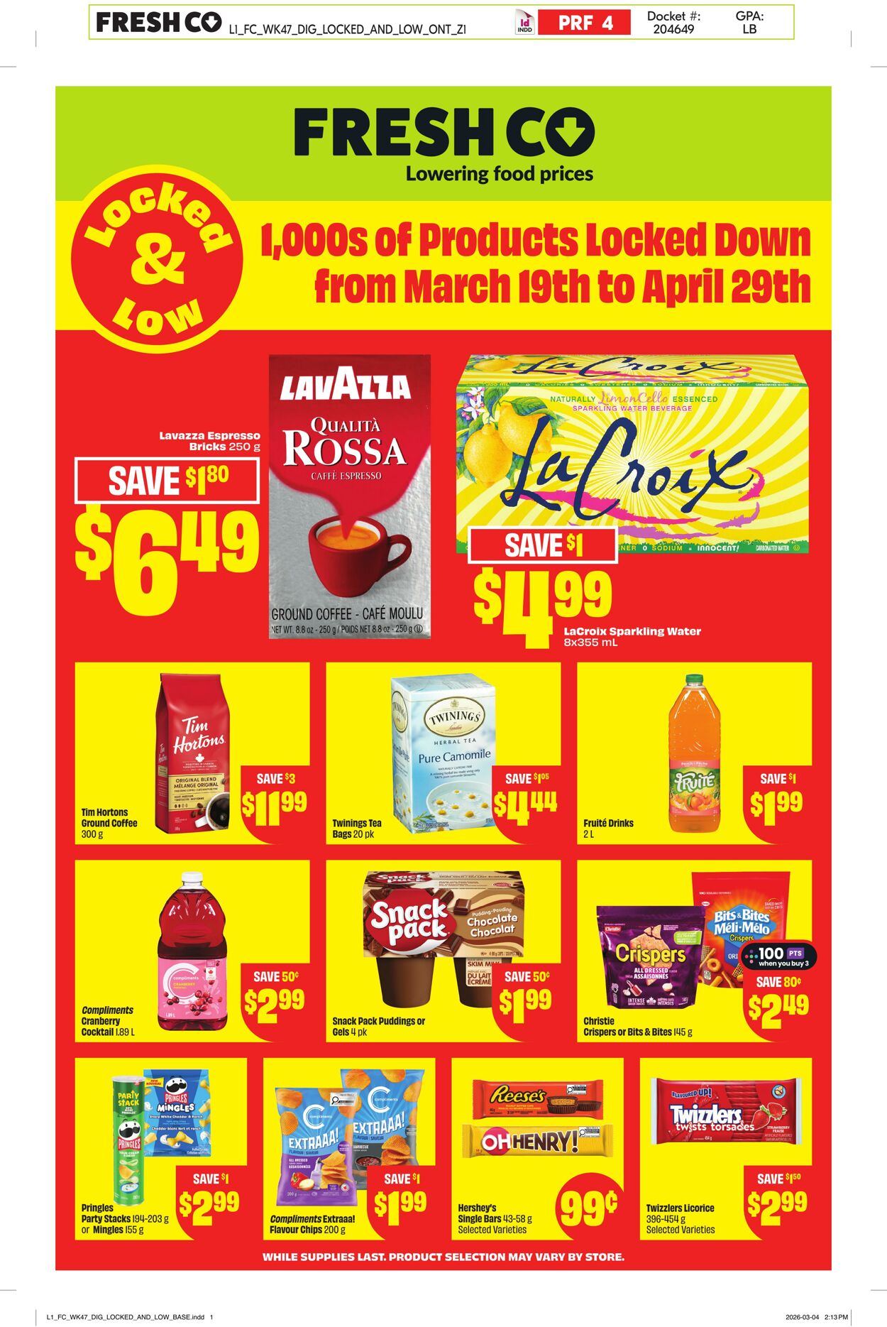 Flyer FreshCo 19.03.2026 - 29.04.2026