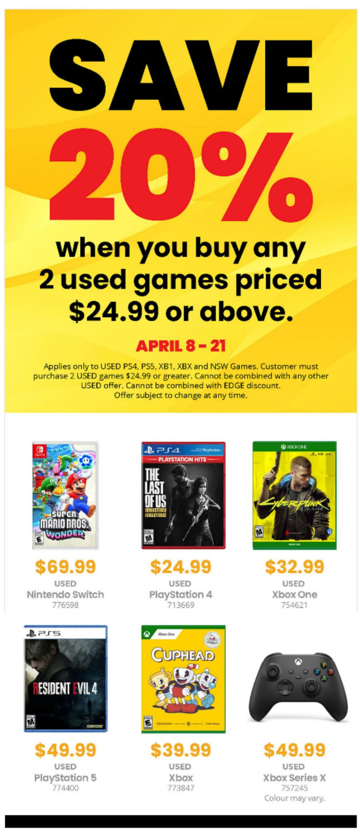 Flyer Game Stop 08.04.2024 - 05.05.2024