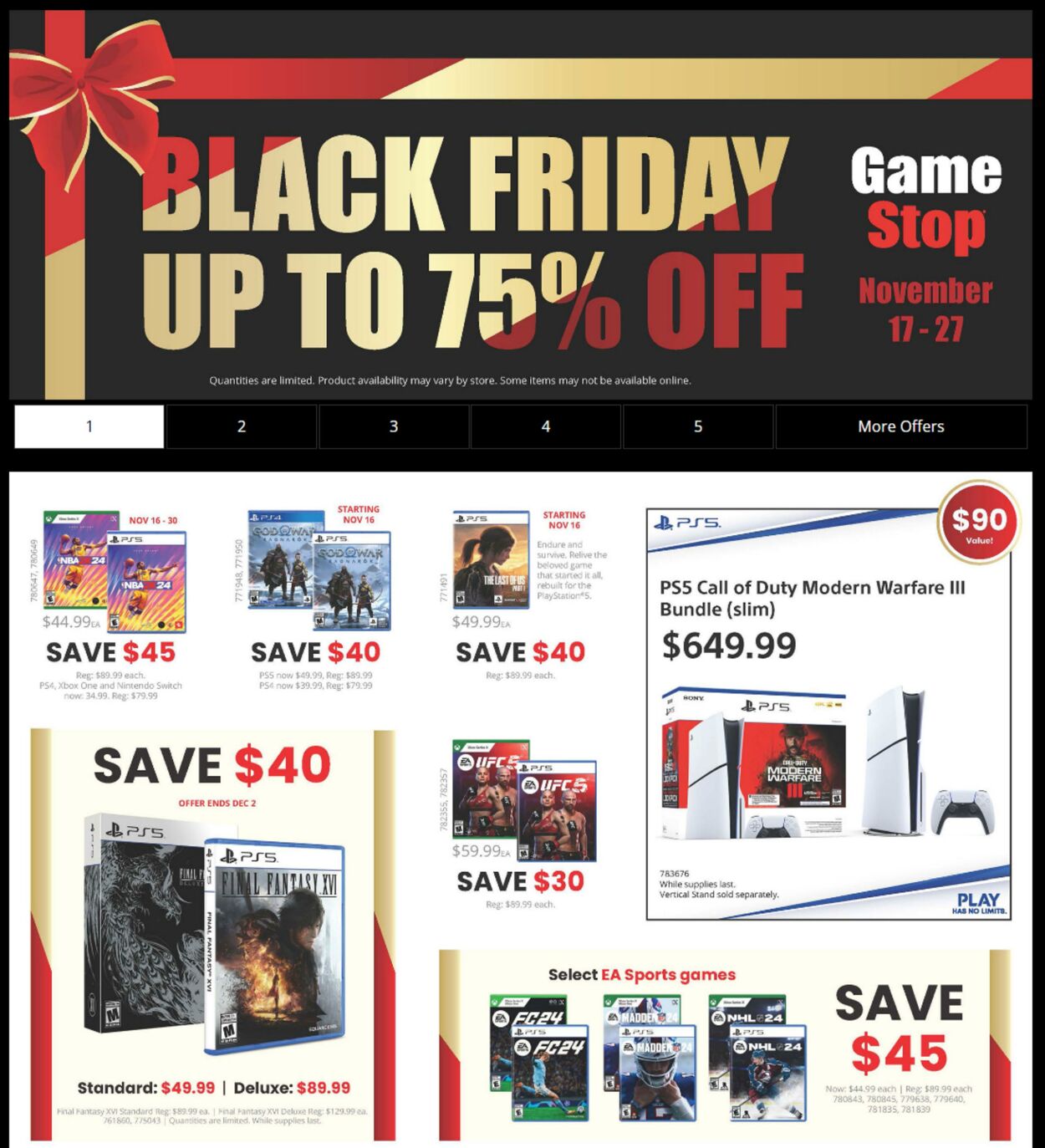 Flyer Game Stop 17.11.2023 - 27.11.2023