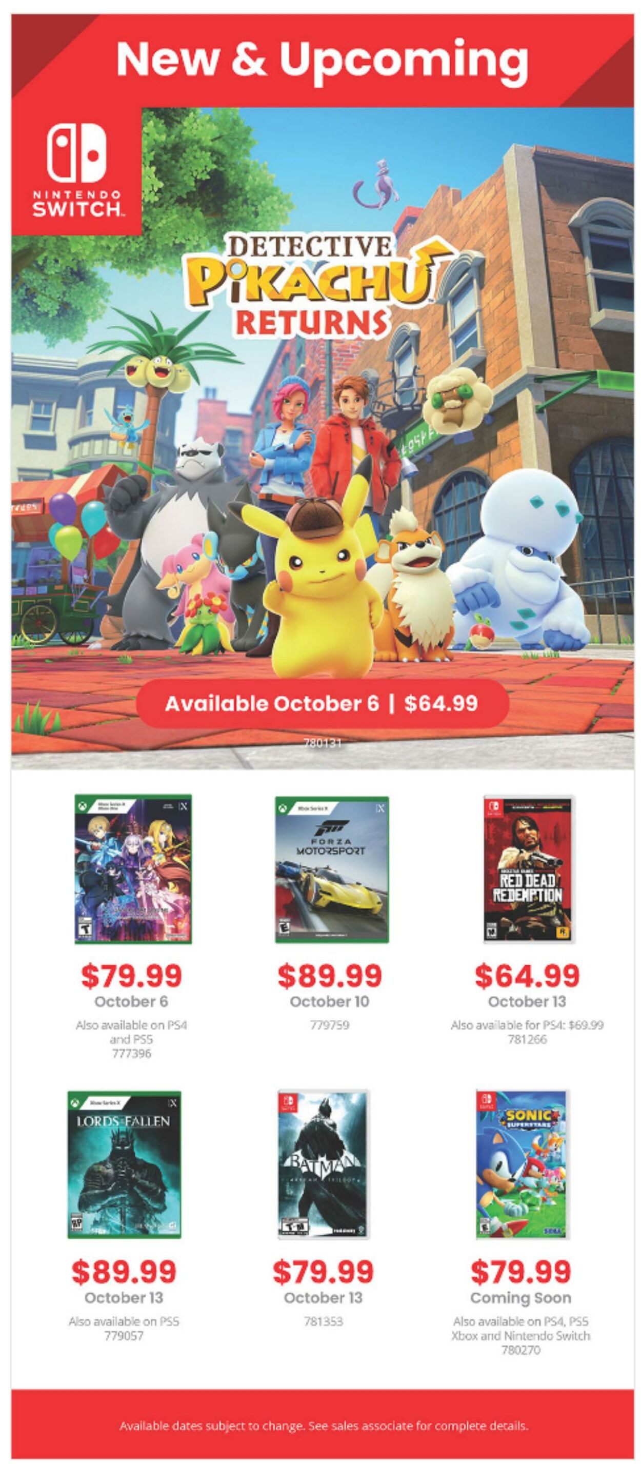 Flyer Game Stop 03.10.2023 - 28.10.2023