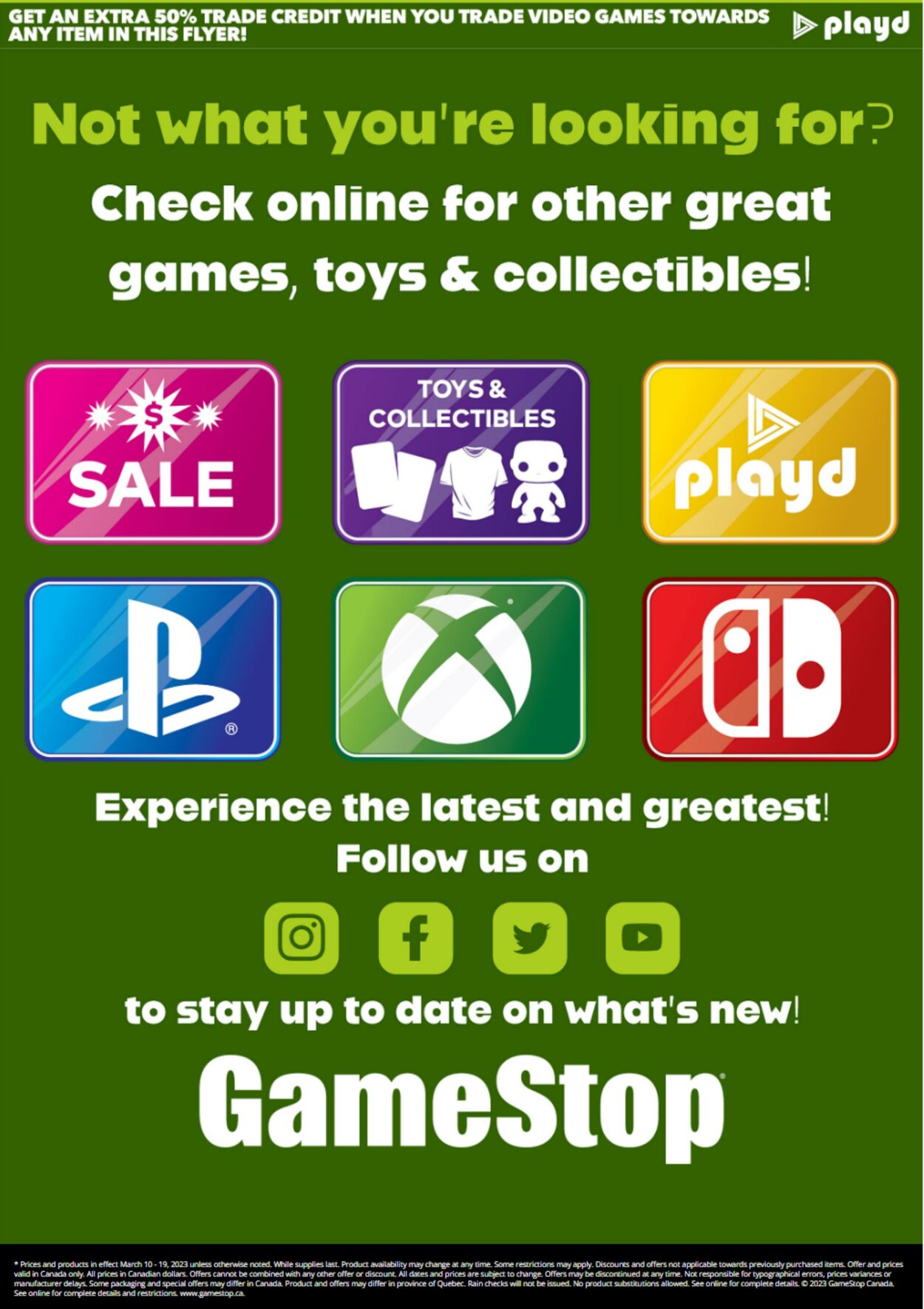 Flyer Game Stop 10.03.2023 - 19.03.2023