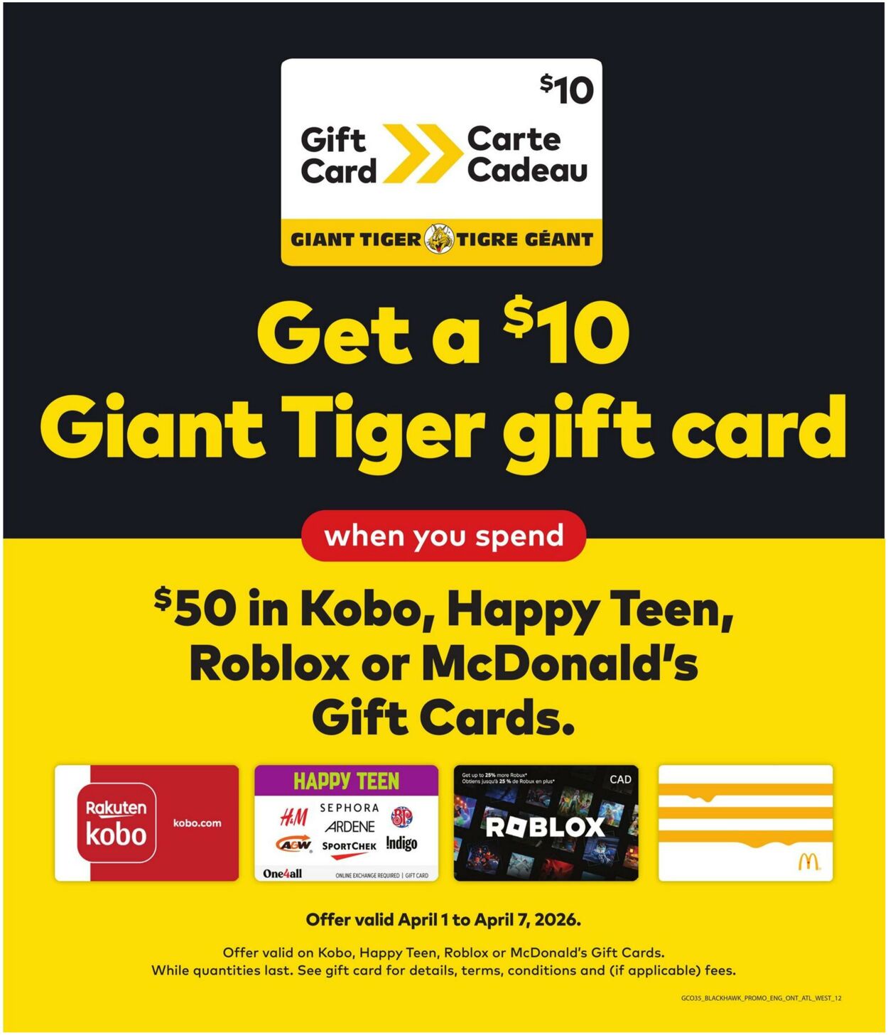 Flyer Giant Tiger 01.04.2026 - 07.04.2026