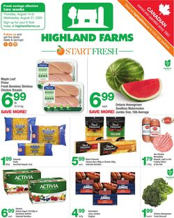 Flyer Highland Farms 14.08.2025 - 27.08.2025