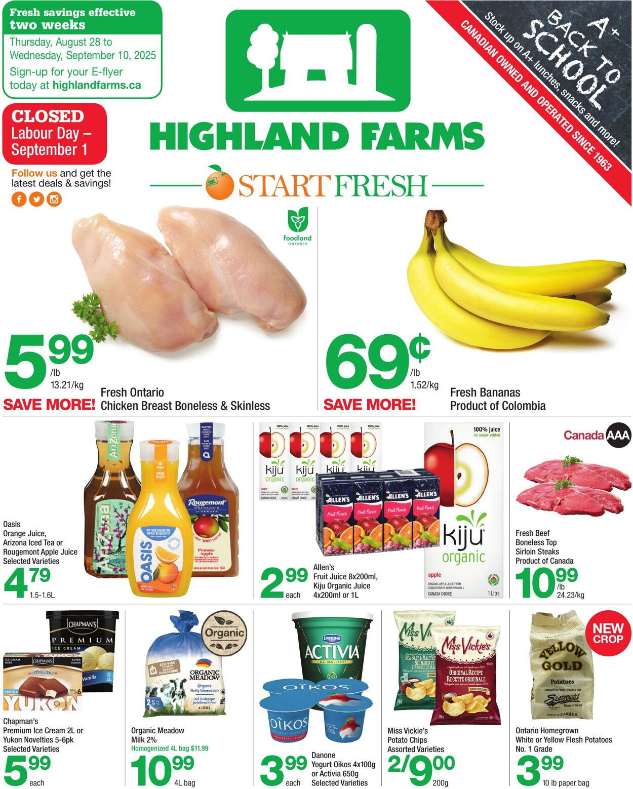 Flyer Highland Farms 28.08.2025 - 10.09.2025