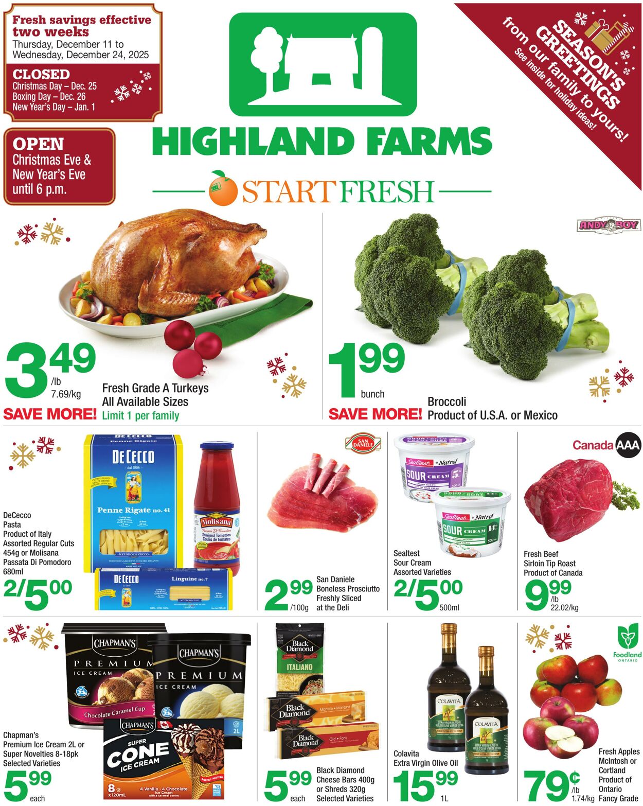 Flyer Highland Farms 11.12.2025 - 24.12.2025