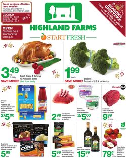 Flyer Highland Farms 11.12.2025 - 24.12.2025