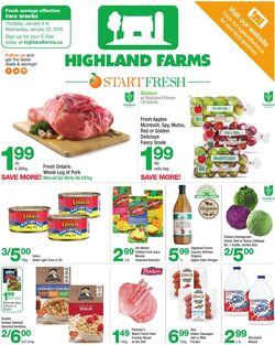 Flyer Highland Farms 09.01.2025 - 22.01.2025