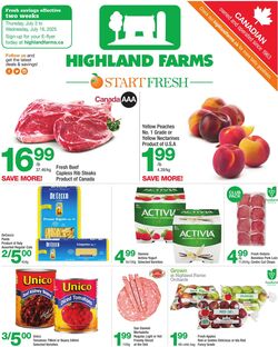Flyer Highland Farms 03.07.2025 - 16.07.2025
