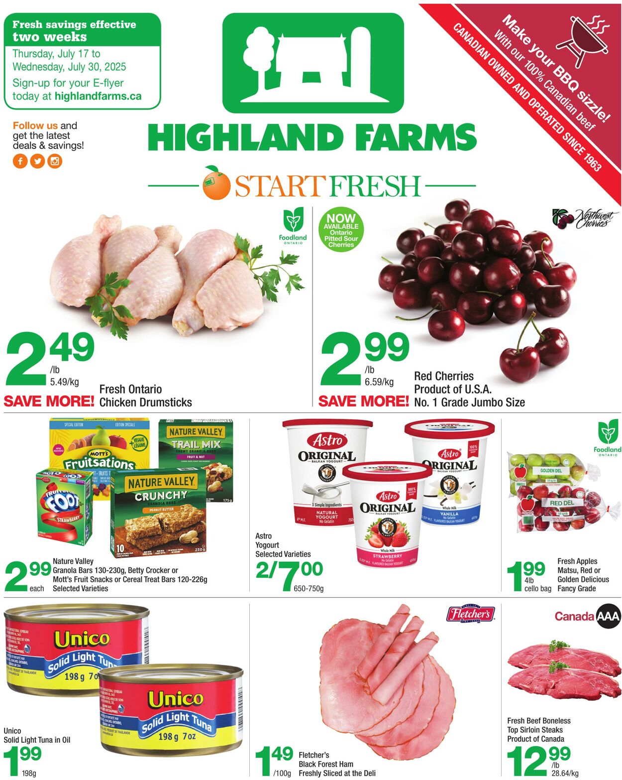 Flyer Highland Farms 17.07.2025 - 30.07.2025