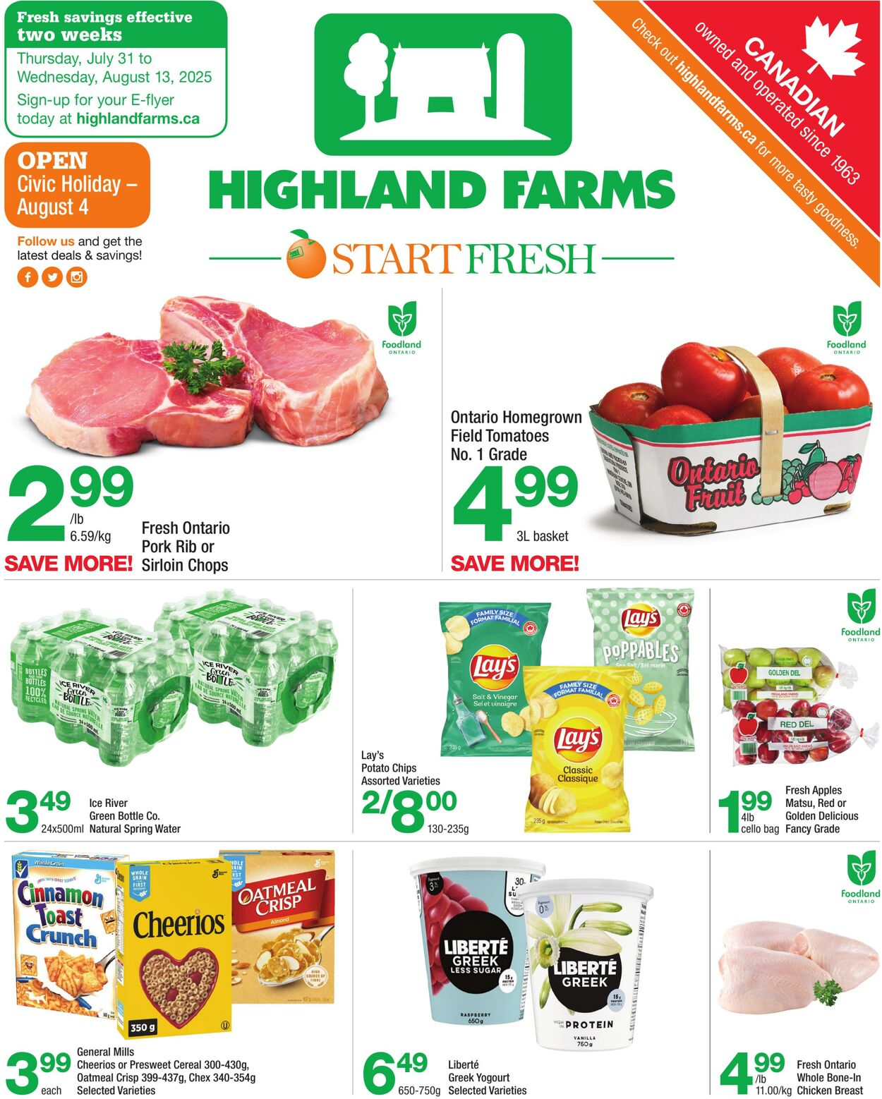Flyer Highland Farms 31.07.2025 - 13.08.2025
