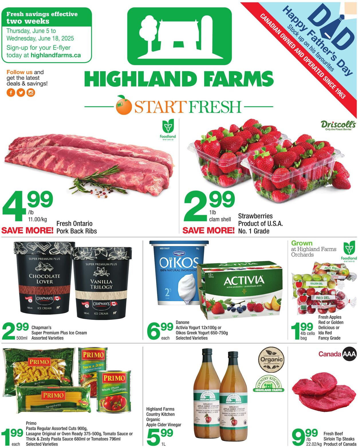 Flyer Highland Farms 05.06.2025 - 18.06.2025
