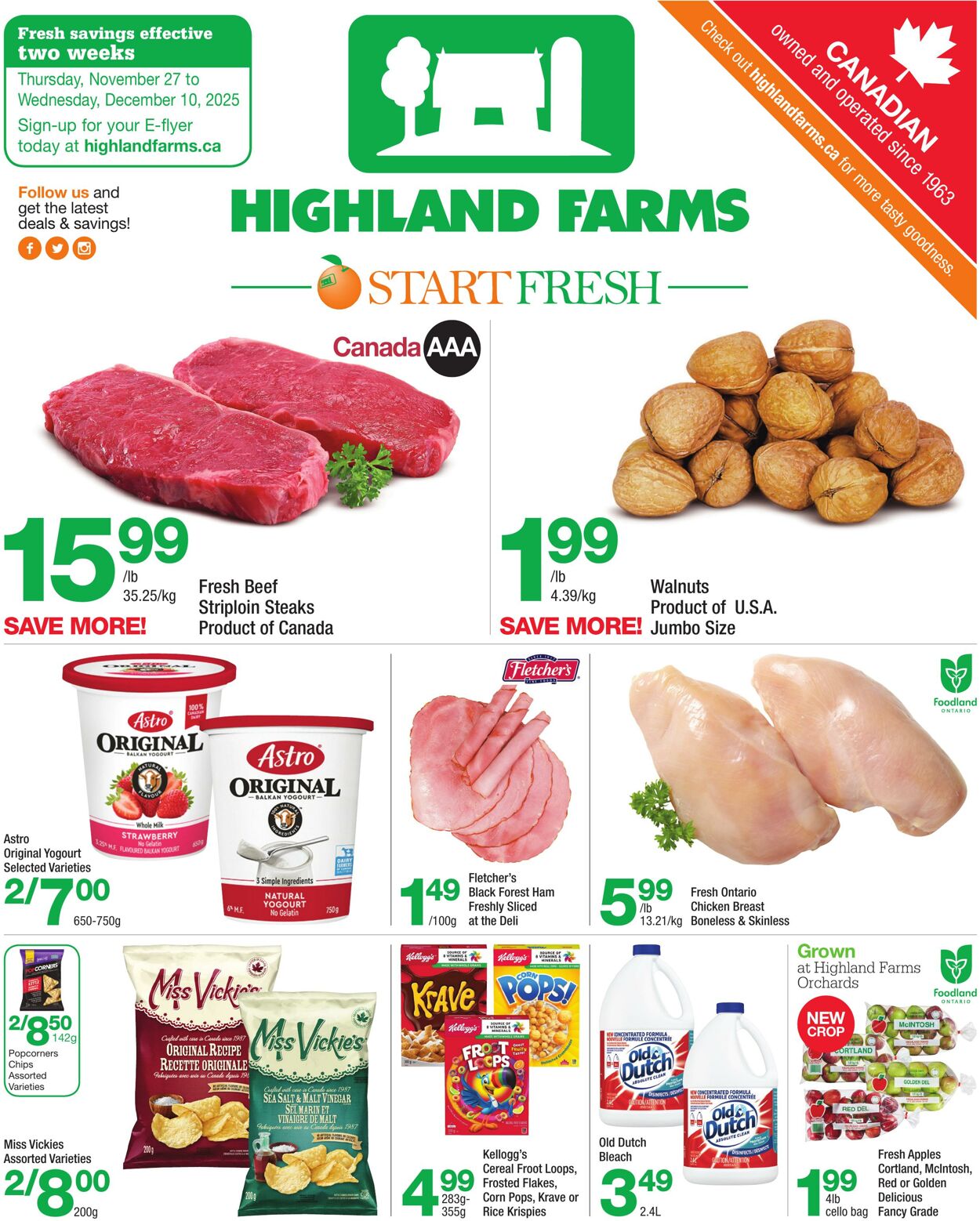 Flyer Highland Farms 27.11.2025 - 10.12.2025