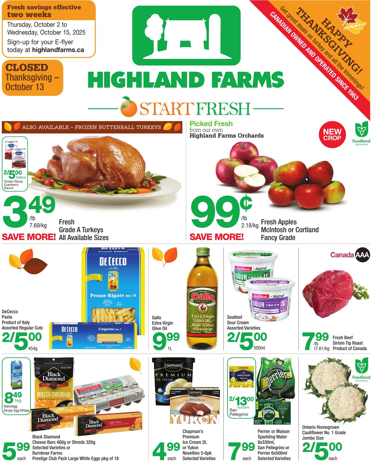 Flyer Highland Farms 02.10.2025 - 15.10.2025