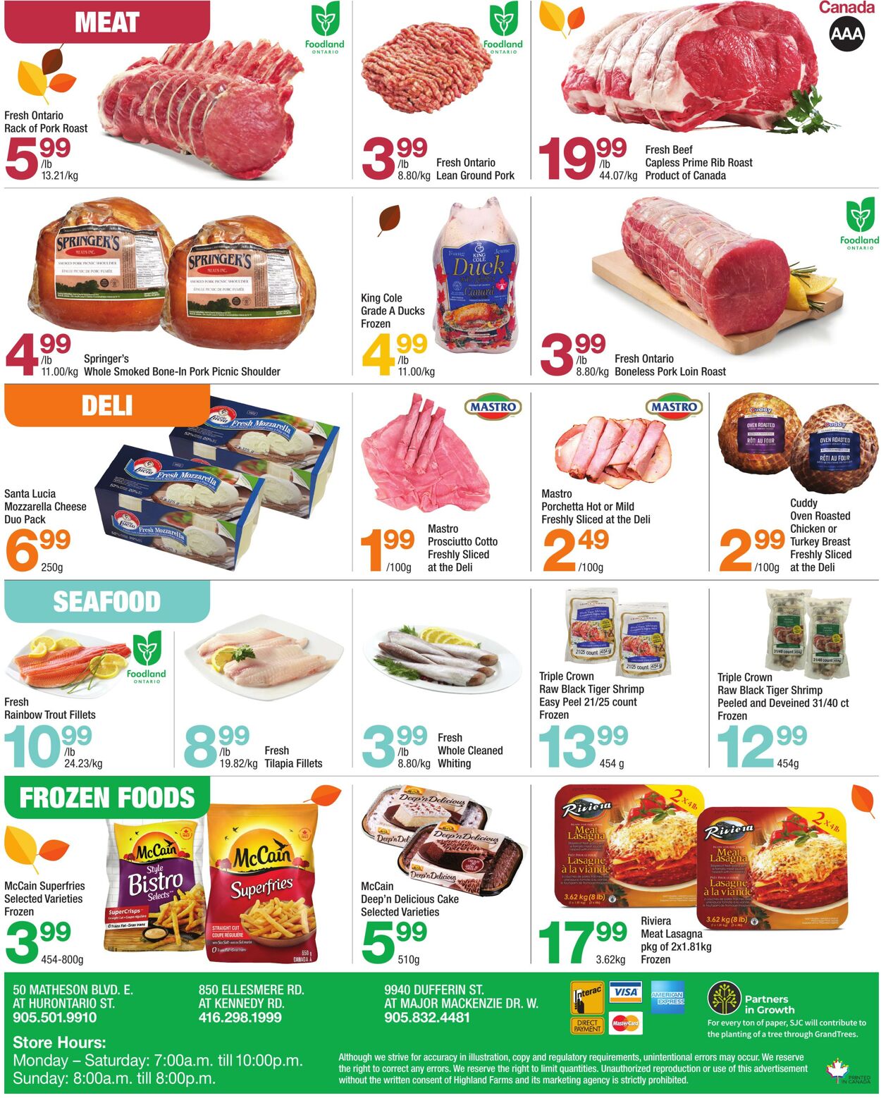Flyer Highland Farms 02.10.2025 - 15.10.2025