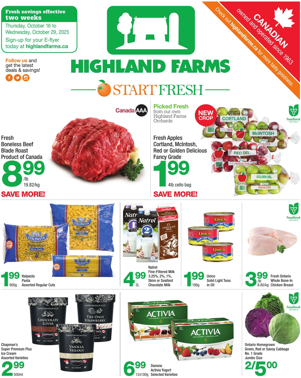 Flyer Highland Farms 16.10.2025 - 29.10.2025