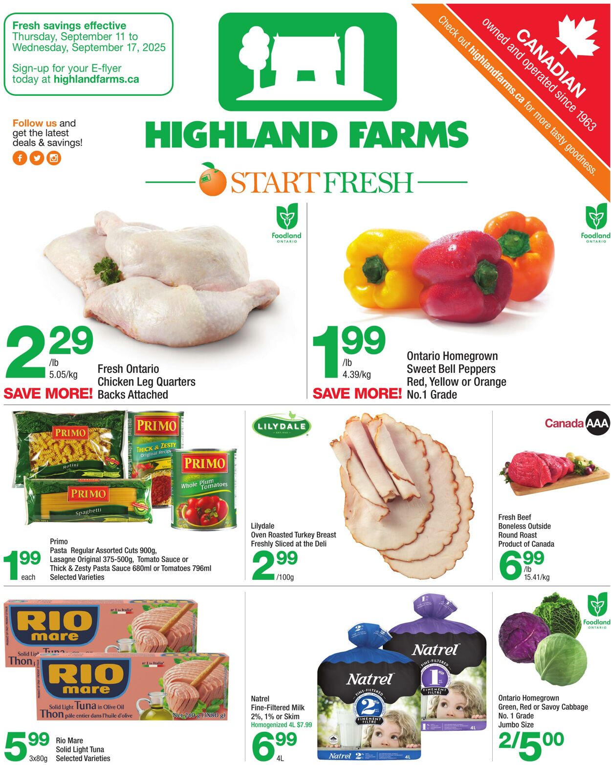 Flyer Highland Farms 11.09.2025 - 17.09.2025