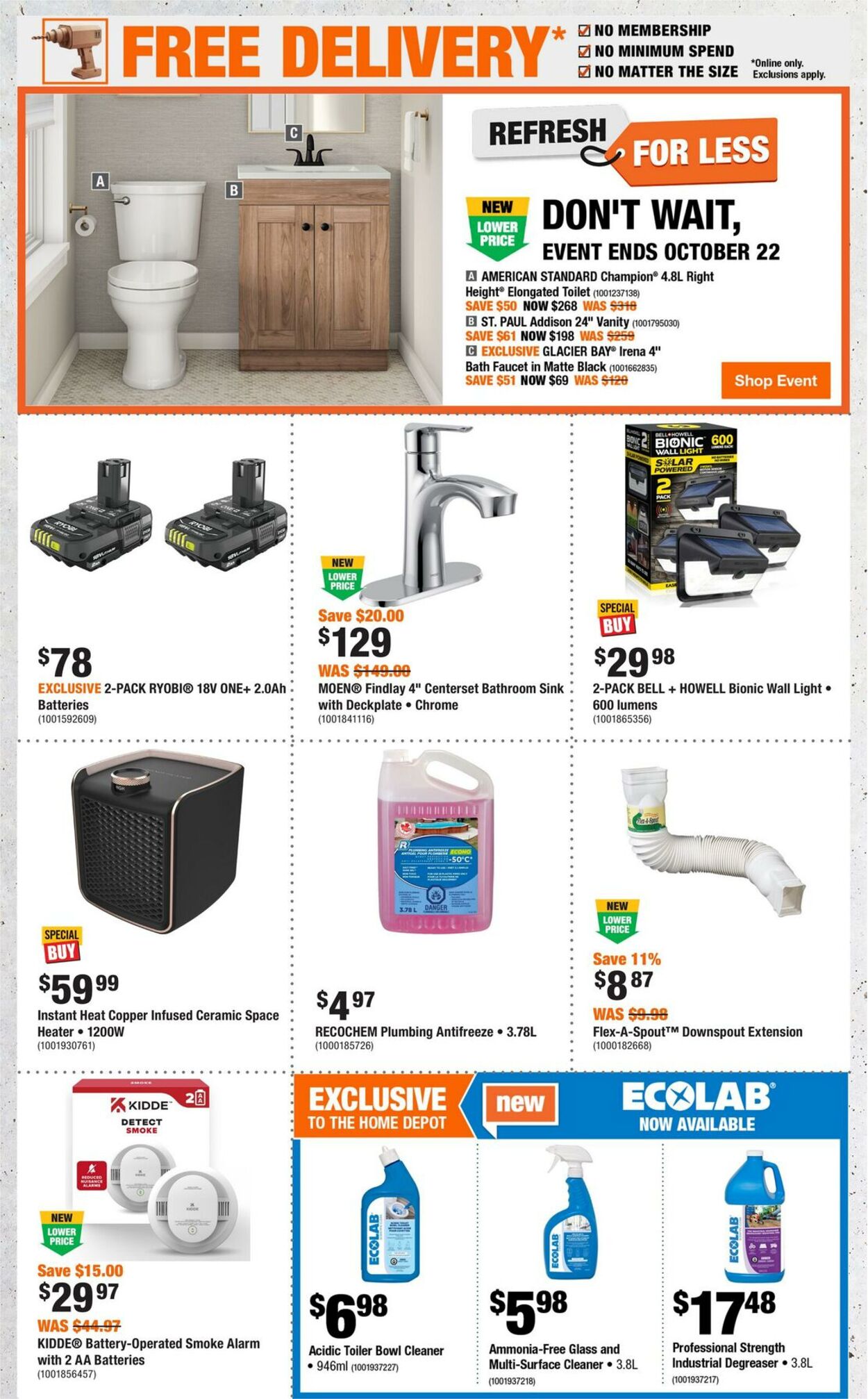Flyer Home Depot 02.10.2025 - 22.10.2025