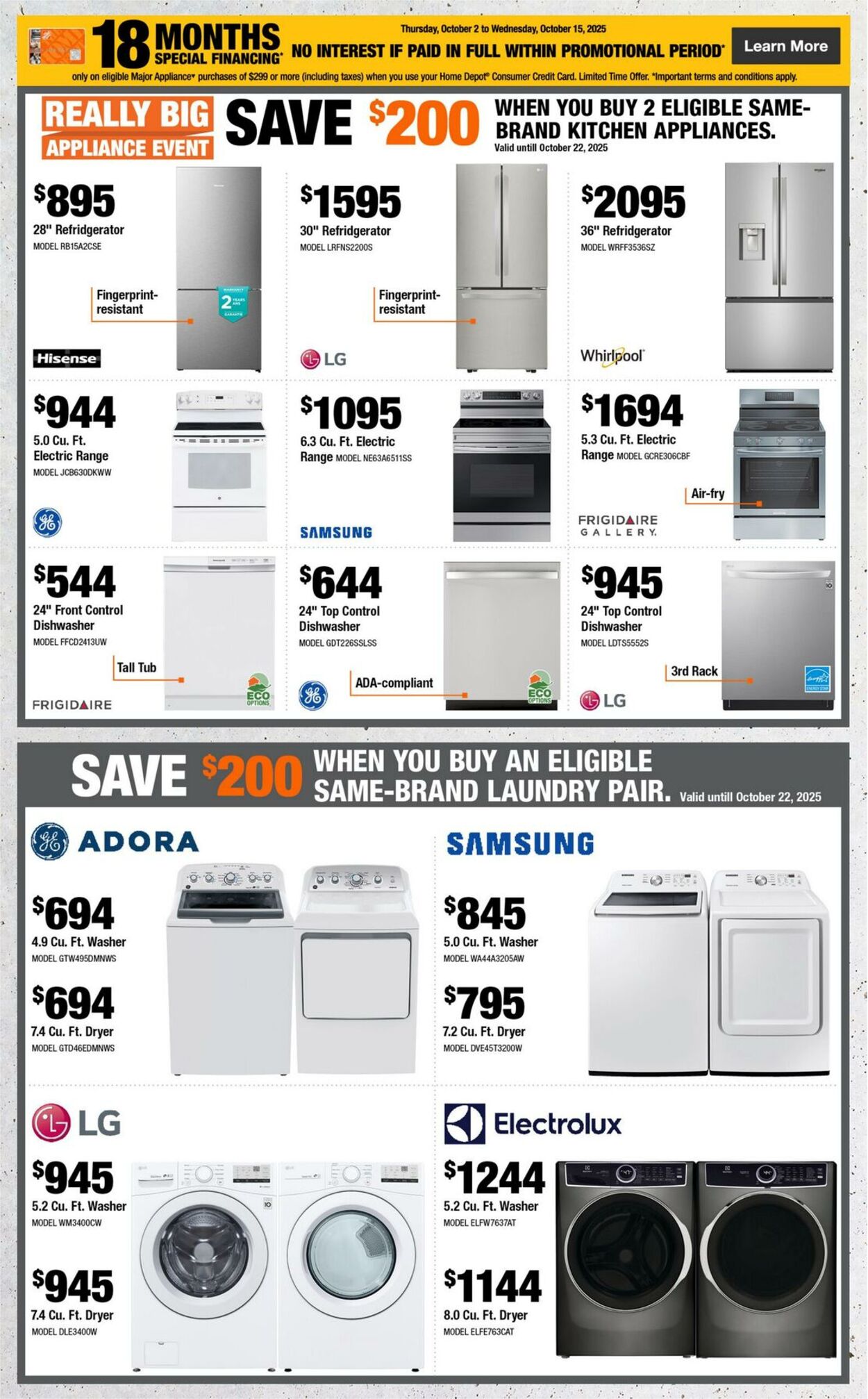 Flyer Home Depot 02.10.2025 - 22.10.2025