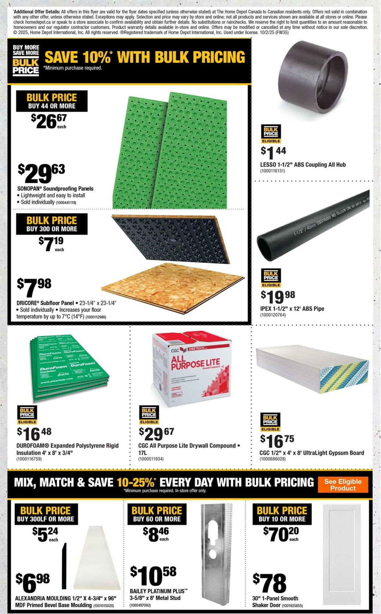 Flyer Home Depot 02.10.2025 - 22.10.2025