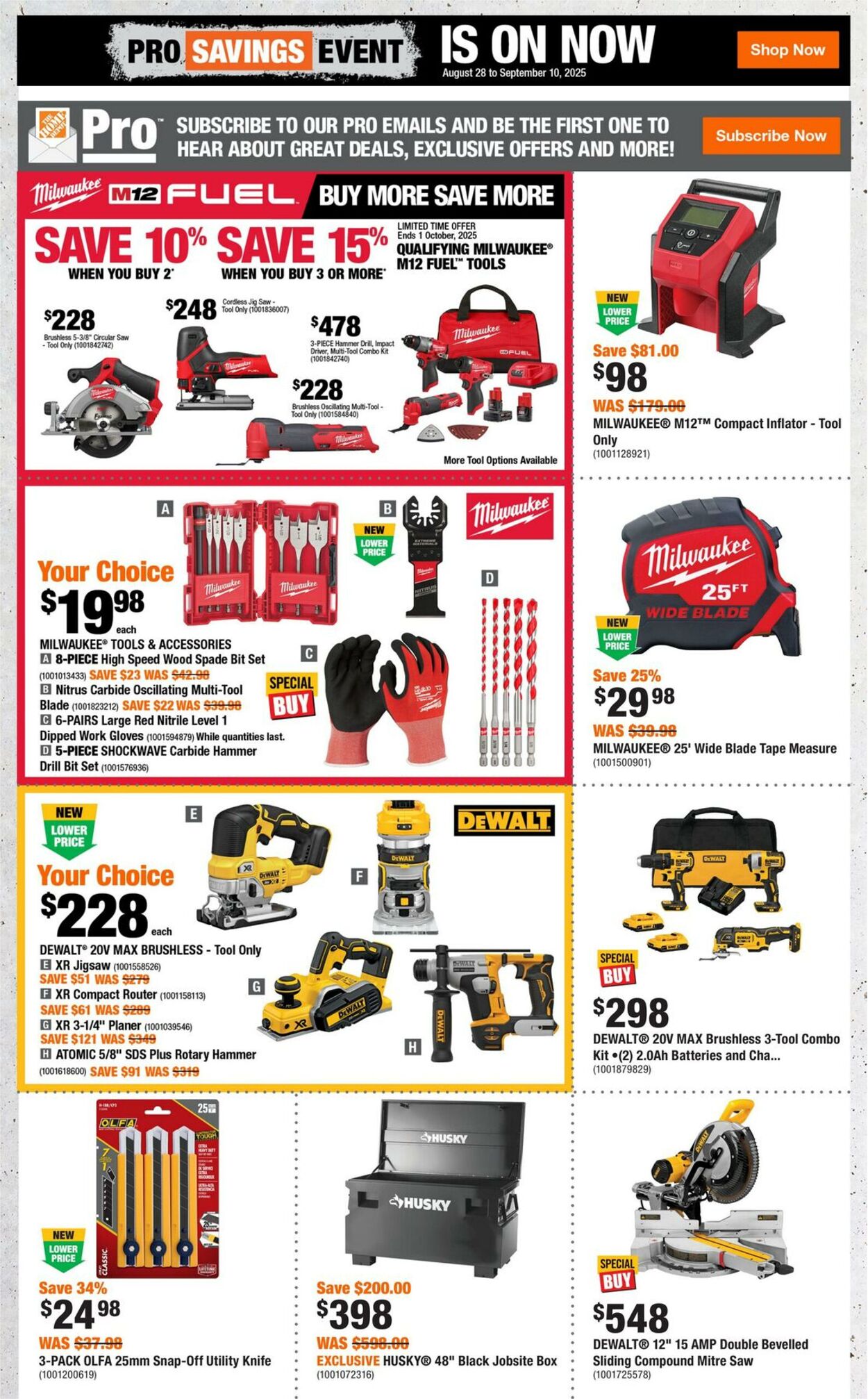 Flyer Home Depot 28.08.2025 - 10.09.2025
