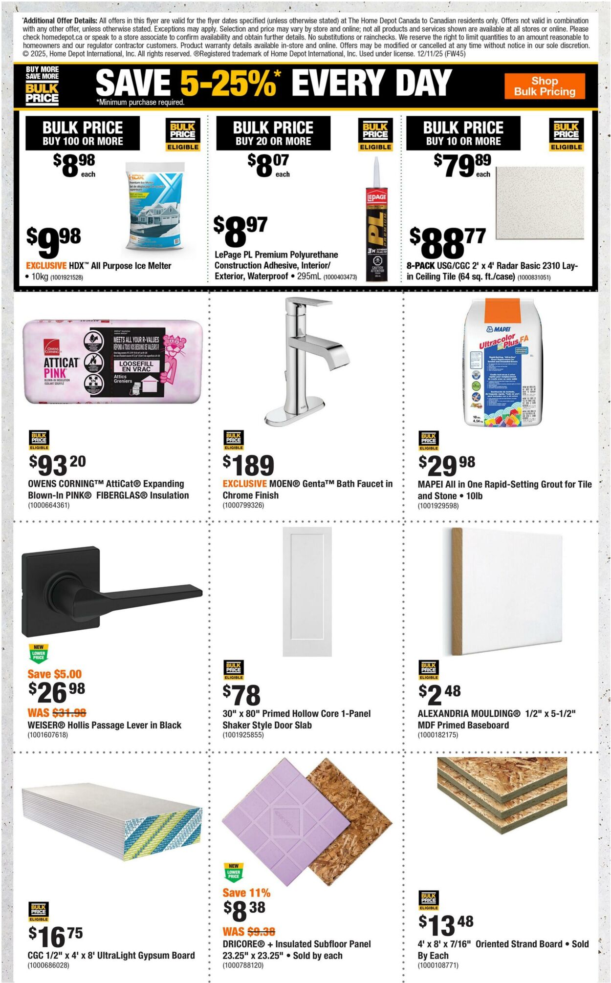 Flyer Home Depot 11.12.2025 - 17.12.2025