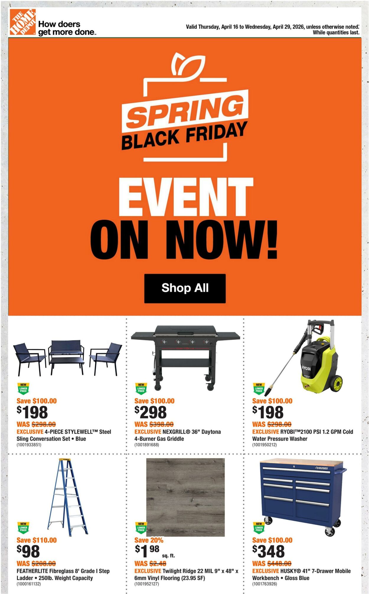 Flyer Home Depot 16.04.2026 - 29.04.2026