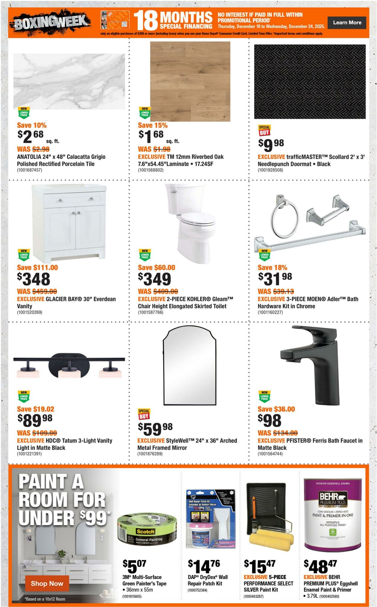Flyer Home Depot 18.12.2025 - 31.12.2025