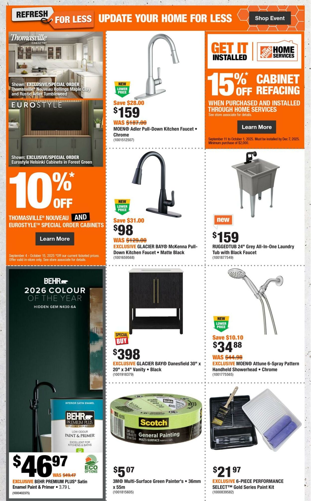 Flyer Home Depot 11.09.2025 - 01.10.2025