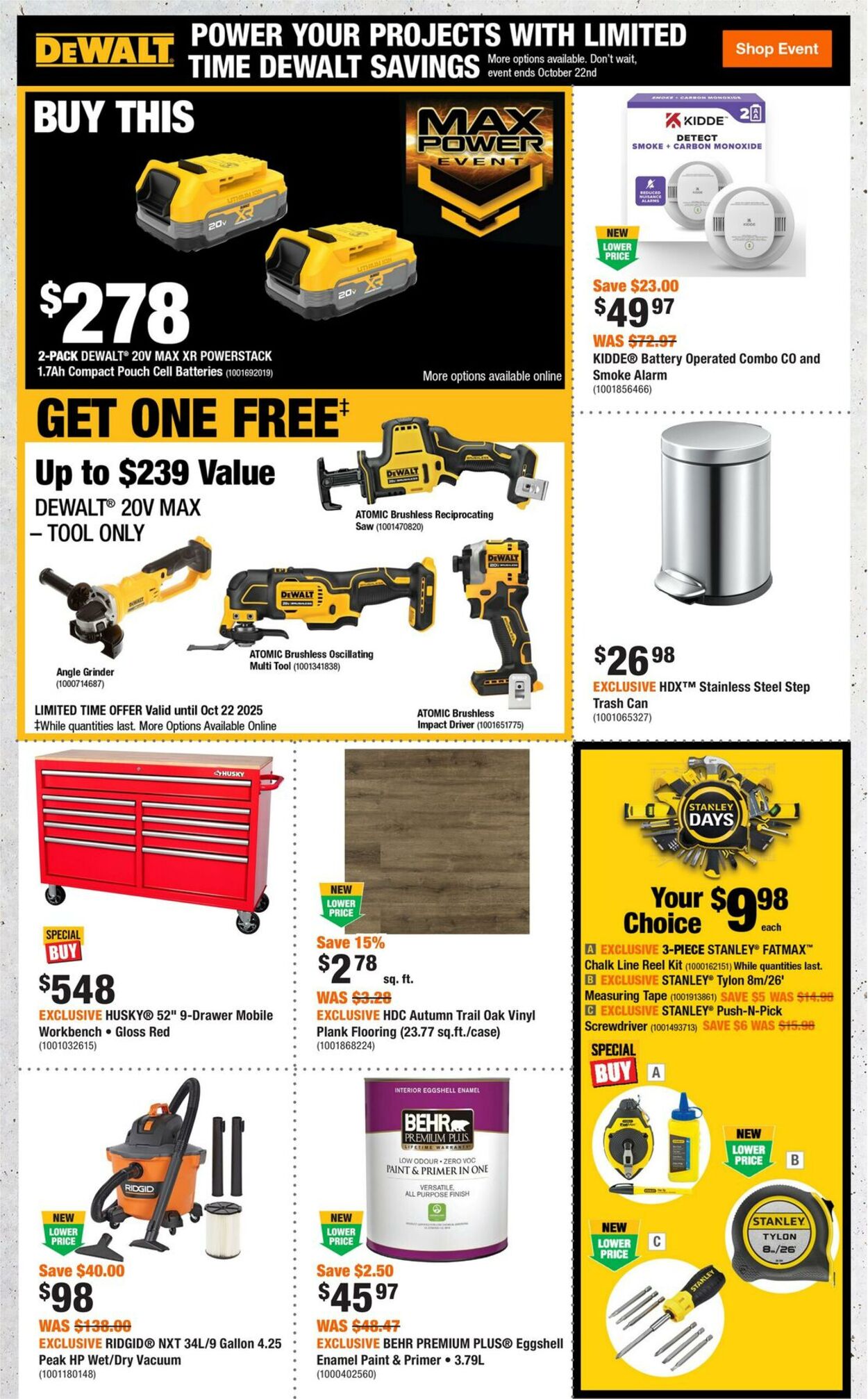 Flyer Home Depot 11.09.2025 - 01.10.2025