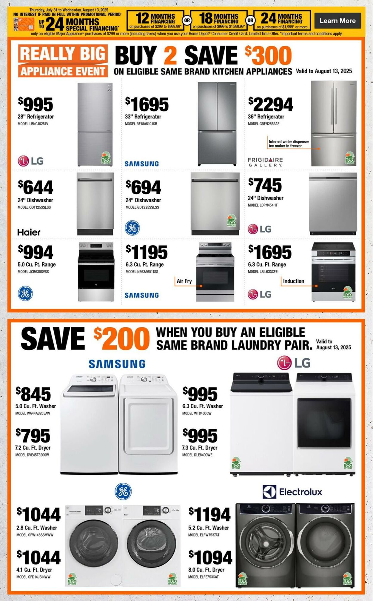 Flyer Home Depot 31.07.2025 - 13.08.2025