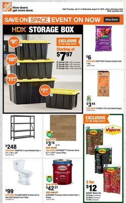 Flyer Home Depot 31.07.2025 - 13.08.2025