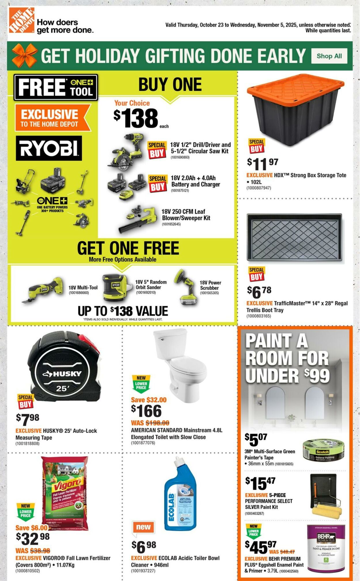 Flyer Home Depot 23.10.2025 - 05.11.2025